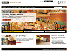 Tablet Screenshot of minwax.ca
